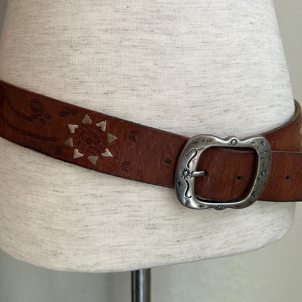Lucky brand genuine leather belt, size med